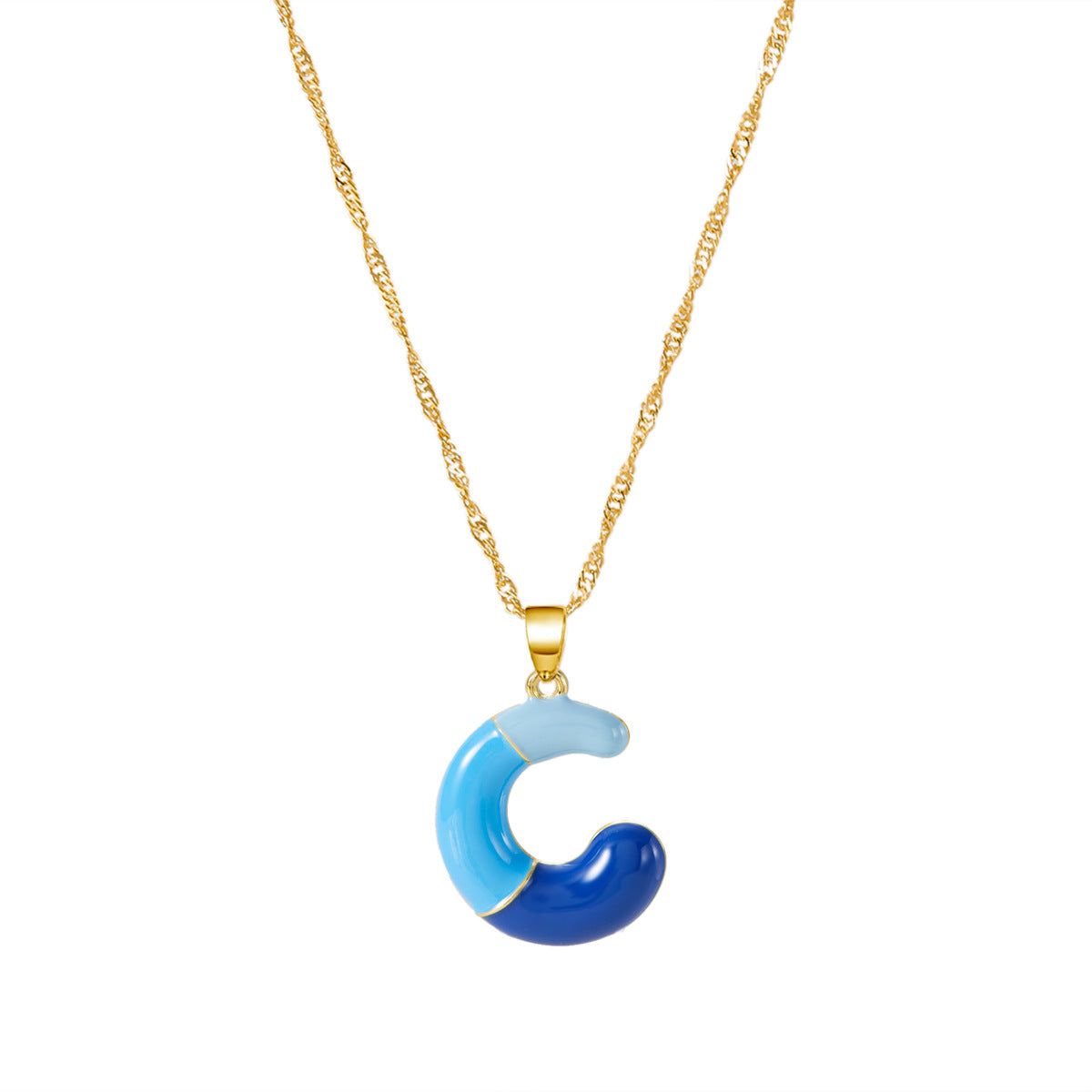 Letter Bubble Clavicle Chain Necklace