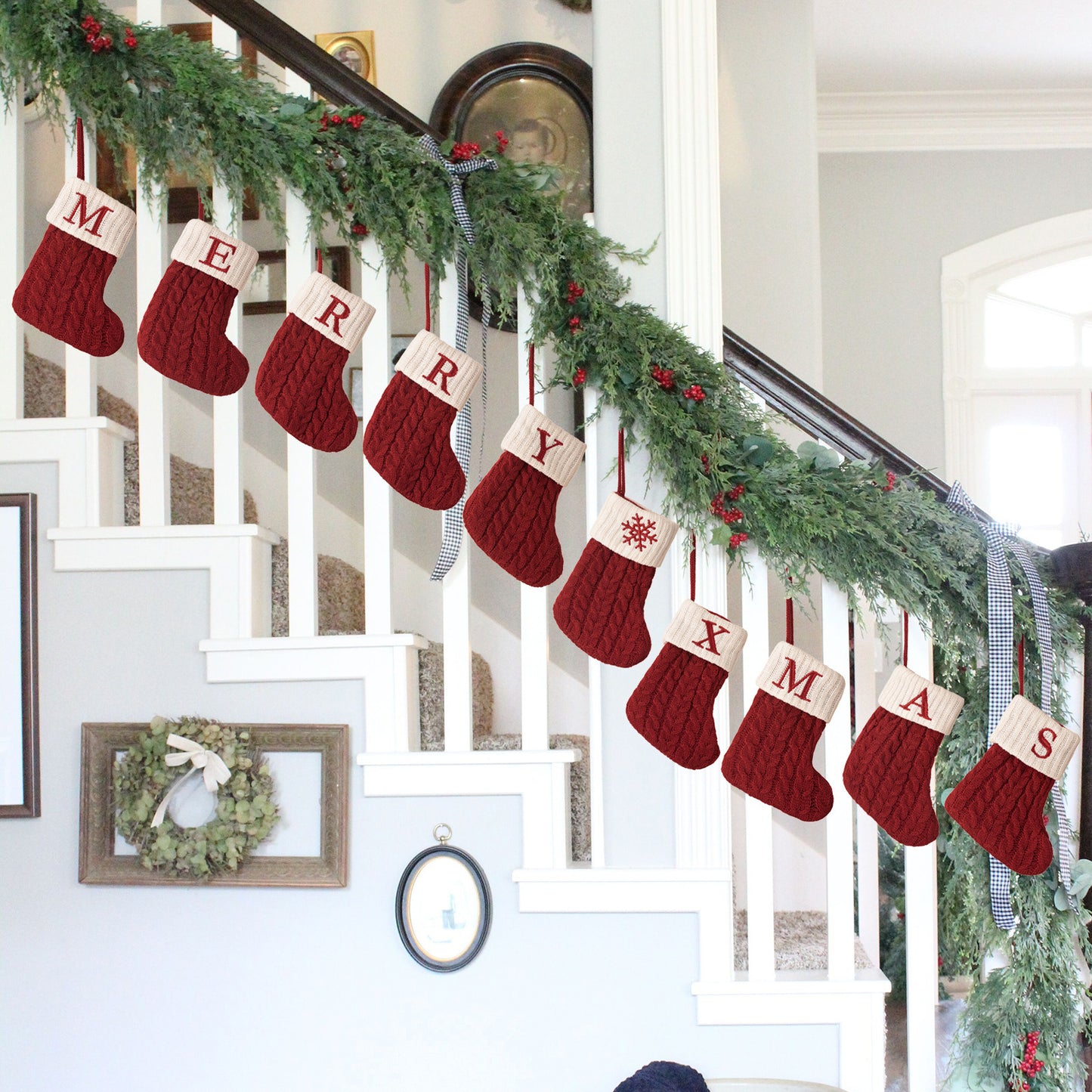Letter Christmas Stocking Creative Hanging Ornament