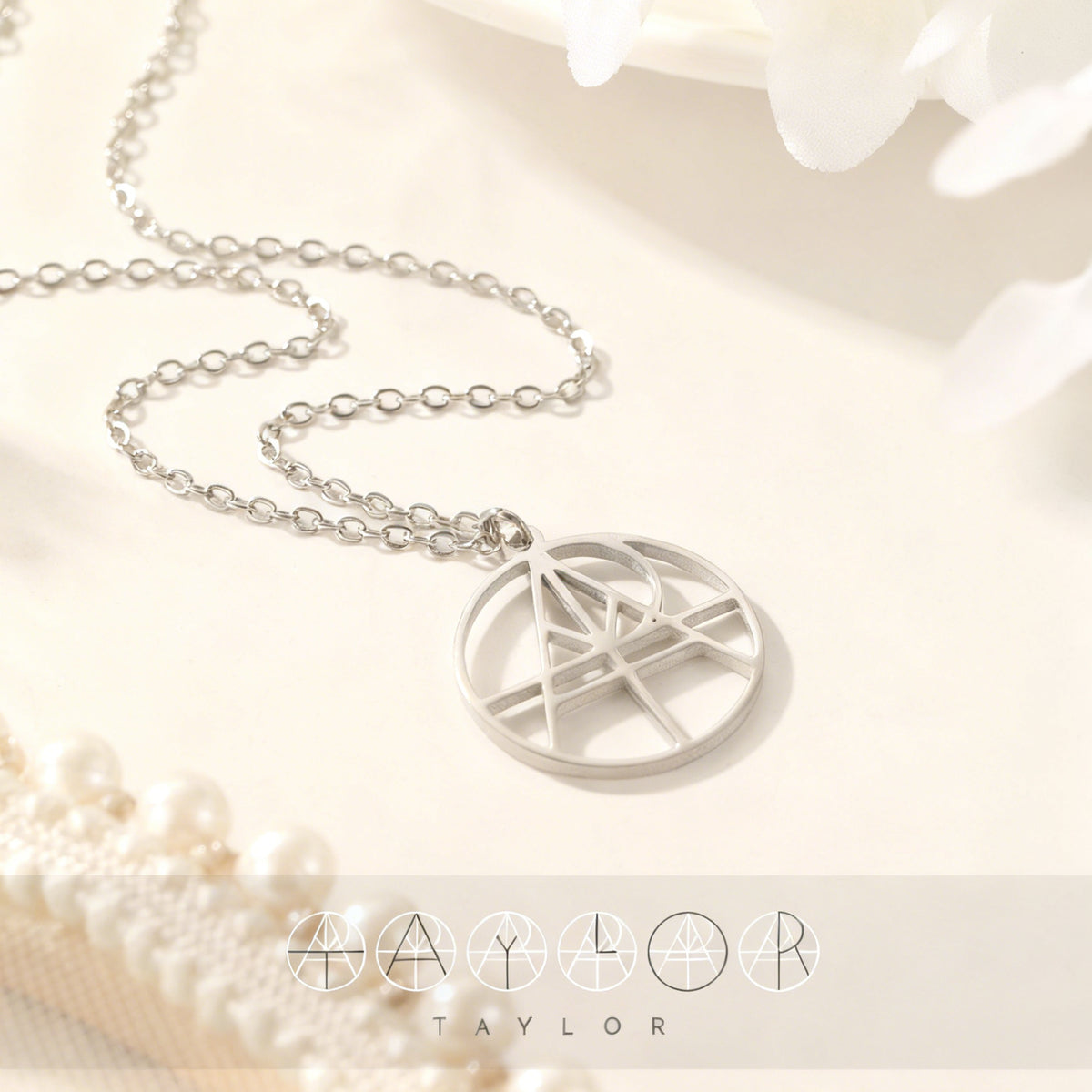 Letter combination necklace pendant