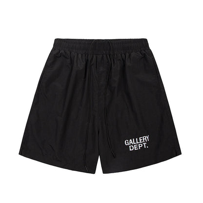 Letter Design Drawstring Casual Shorts