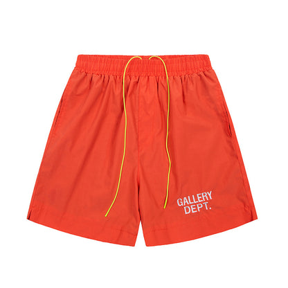 Letter Design Drawstring Casual Shorts