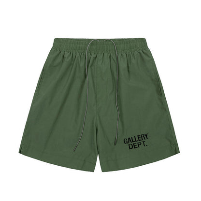 Letter Design Drawstring Casual Shorts