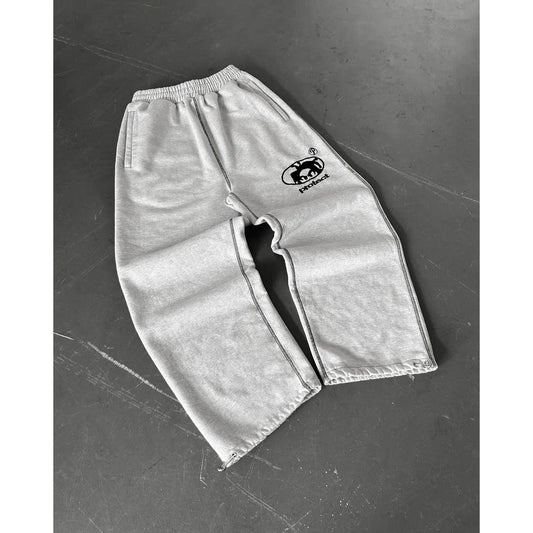 Letter Embroidered Sweatpants