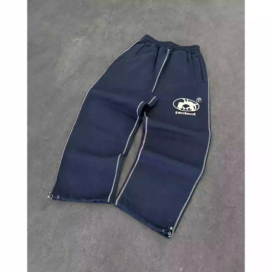 Letter Embroidered Sweatpants