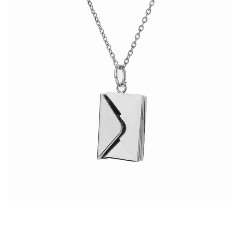 letter envelope clavicle chain jewelry