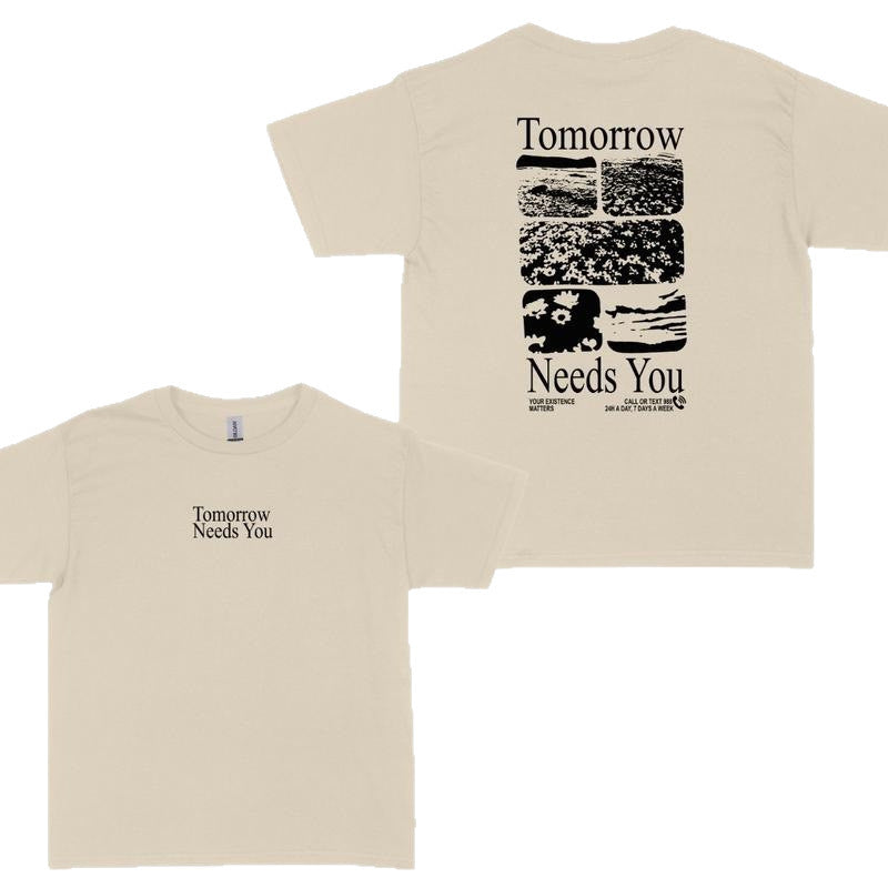 Letter Heavy Cotton T-Shirt