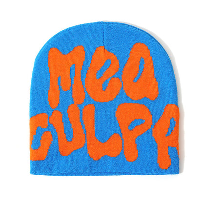 Letter Jacquard Knitted Beanie