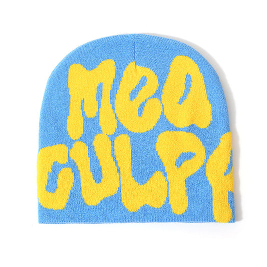 Letter Jacquard Knitted Beanie