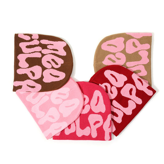 Letter Jacquard Knitted Beanie