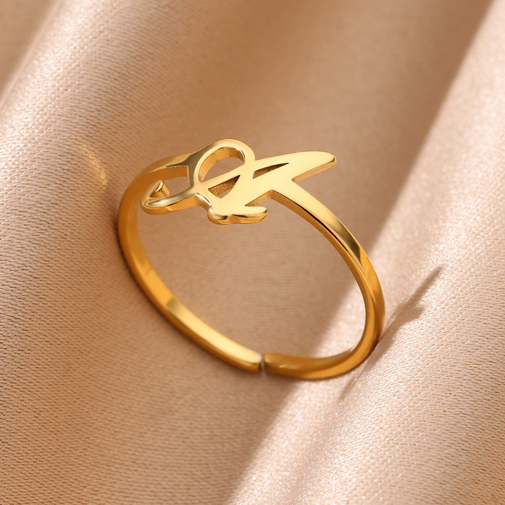 Letter Open Ring