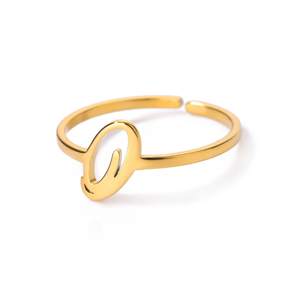 Letter Open Ring