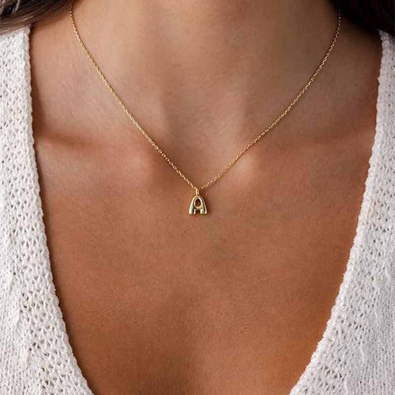 Letter Pendant Necklace