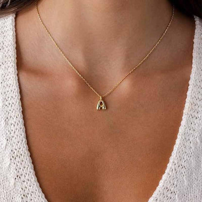 Letter Pendant Necklace
