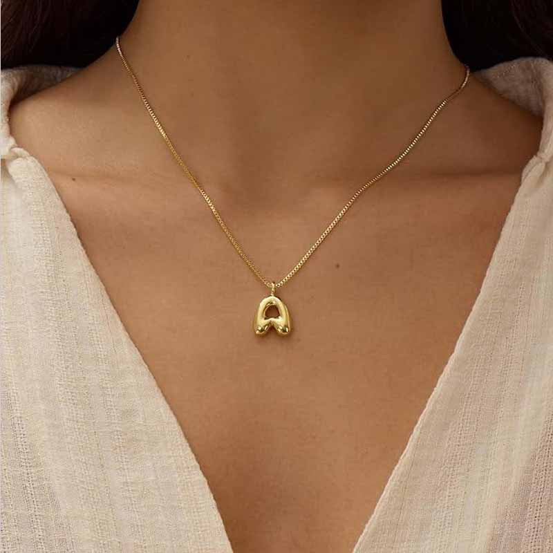 Letter Pendant Necklace