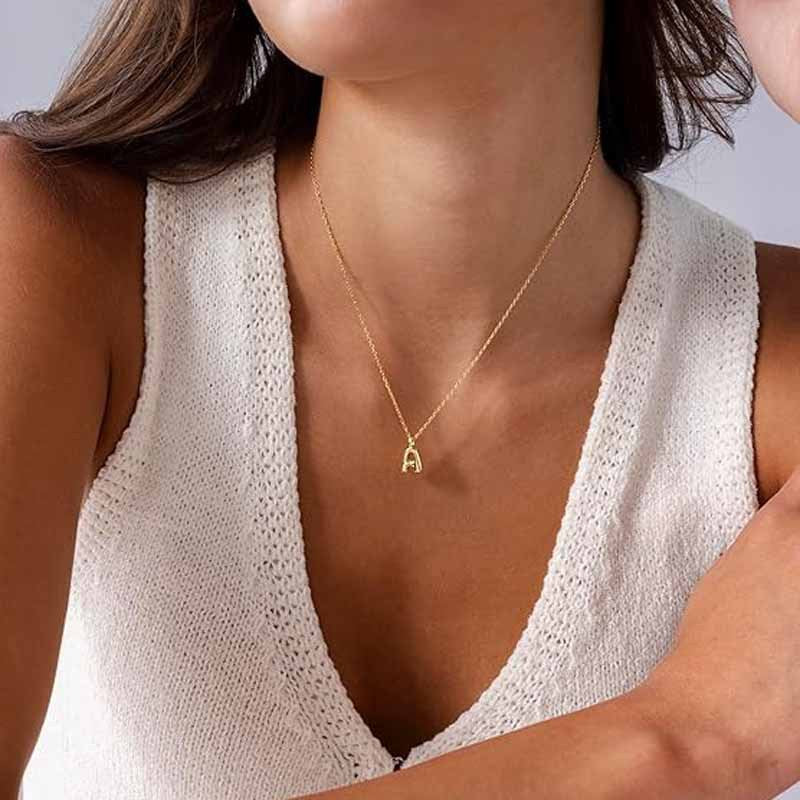 Letter Pendant Necklace