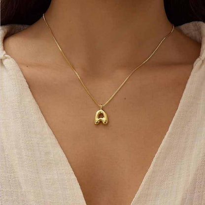 Letter Pendant Necklace
