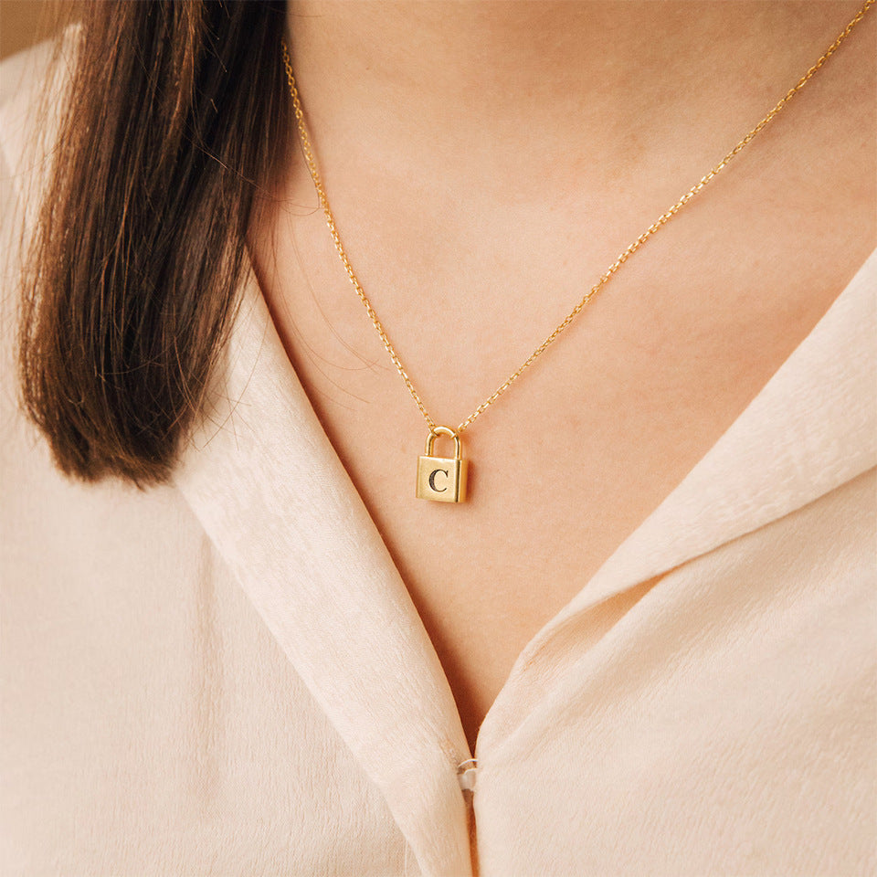 Letter Pendant Necklace