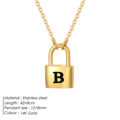 Letter Pendant Necklace