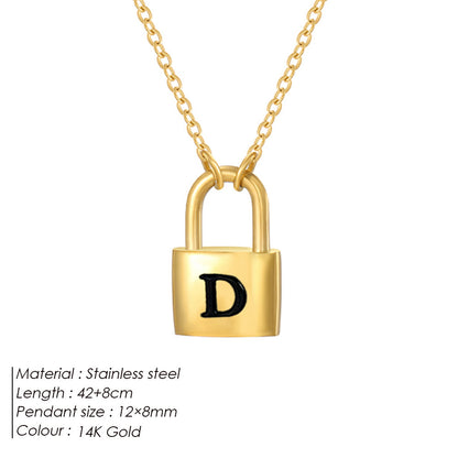 Letter Pendant Necklace