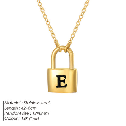 Letter Pendant Necklace