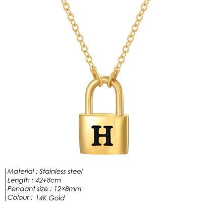 Letter Pendant Necklace