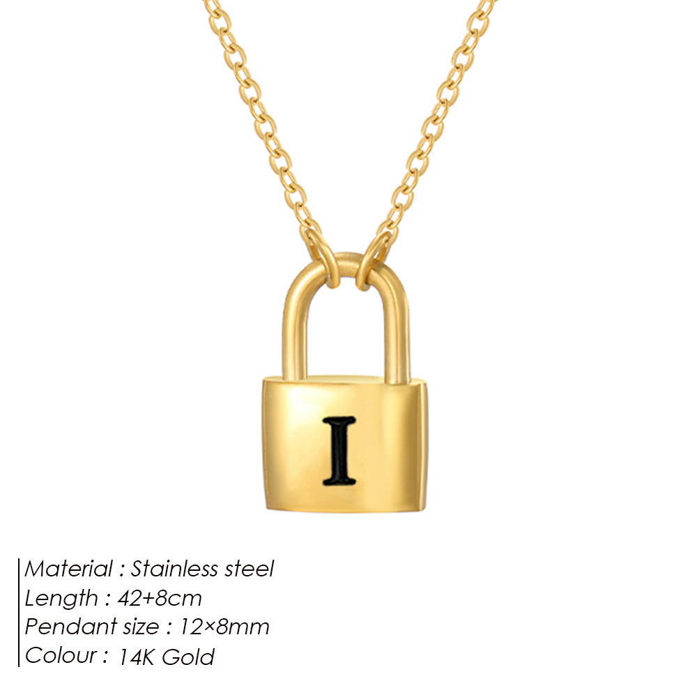 Letter Pendant Necklace