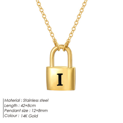 Letter Pendant Necklace