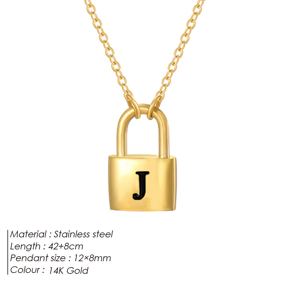 Letter Pendant Necklace
