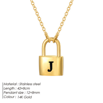 Letter Pendant Necklace