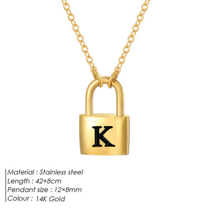 Letter Pendant Necklace