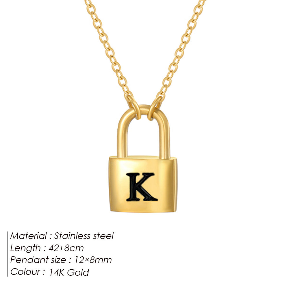 Letter Pendant Necklace