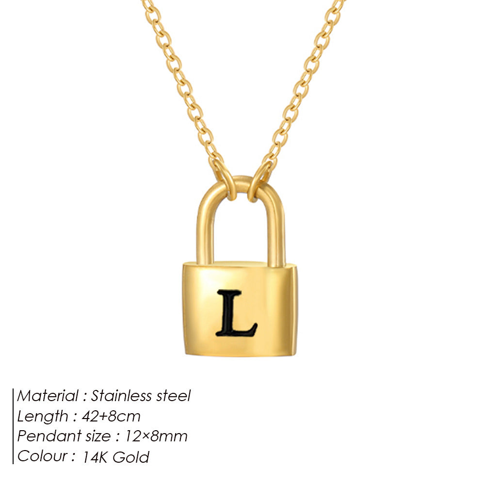 Letter Pendant Necklace