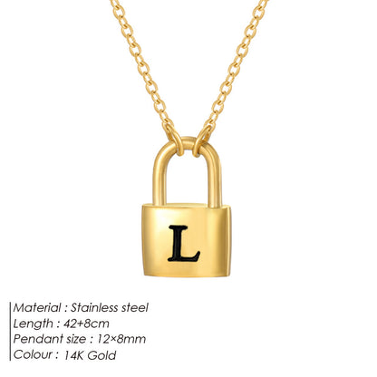 Letter Pendant Necklace