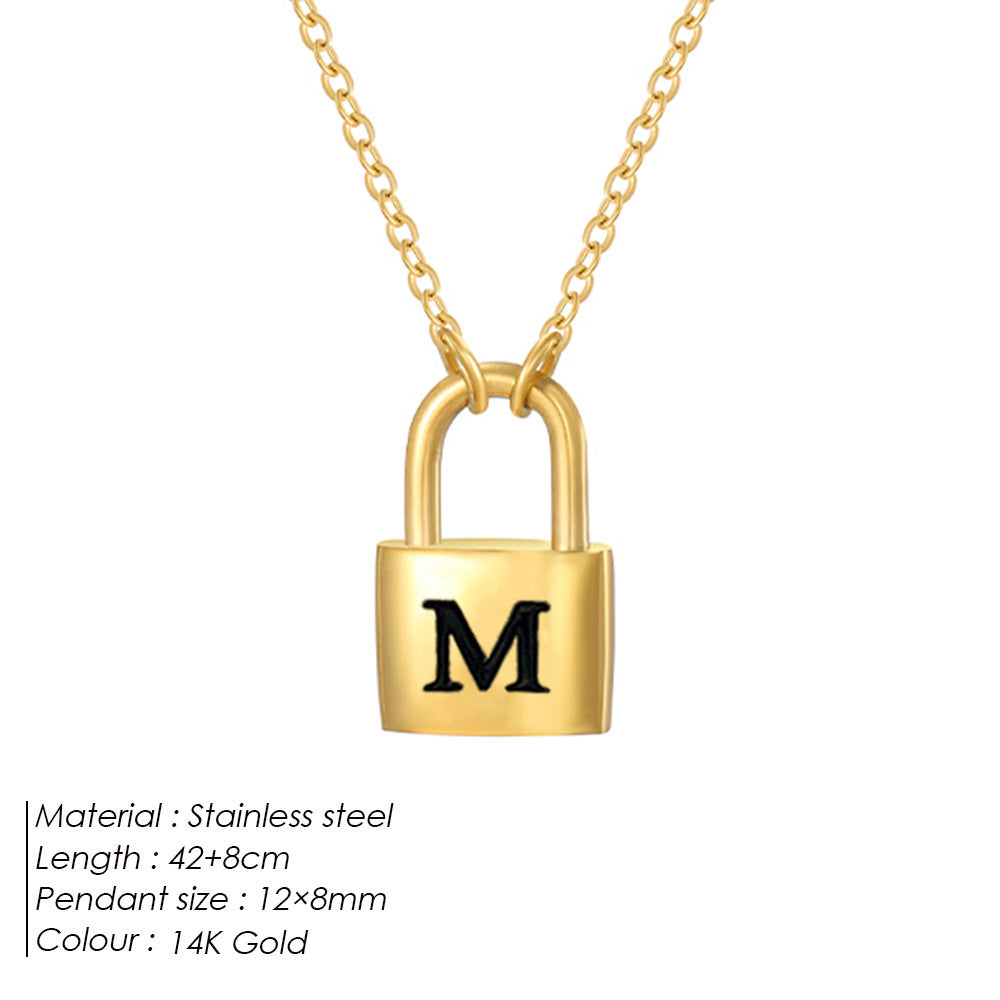 Letter Pendant Necklace
