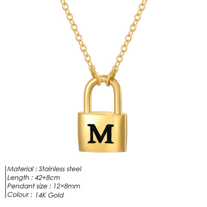 Letter Pendant Necklace