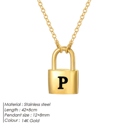 Letter Pendant Necklace