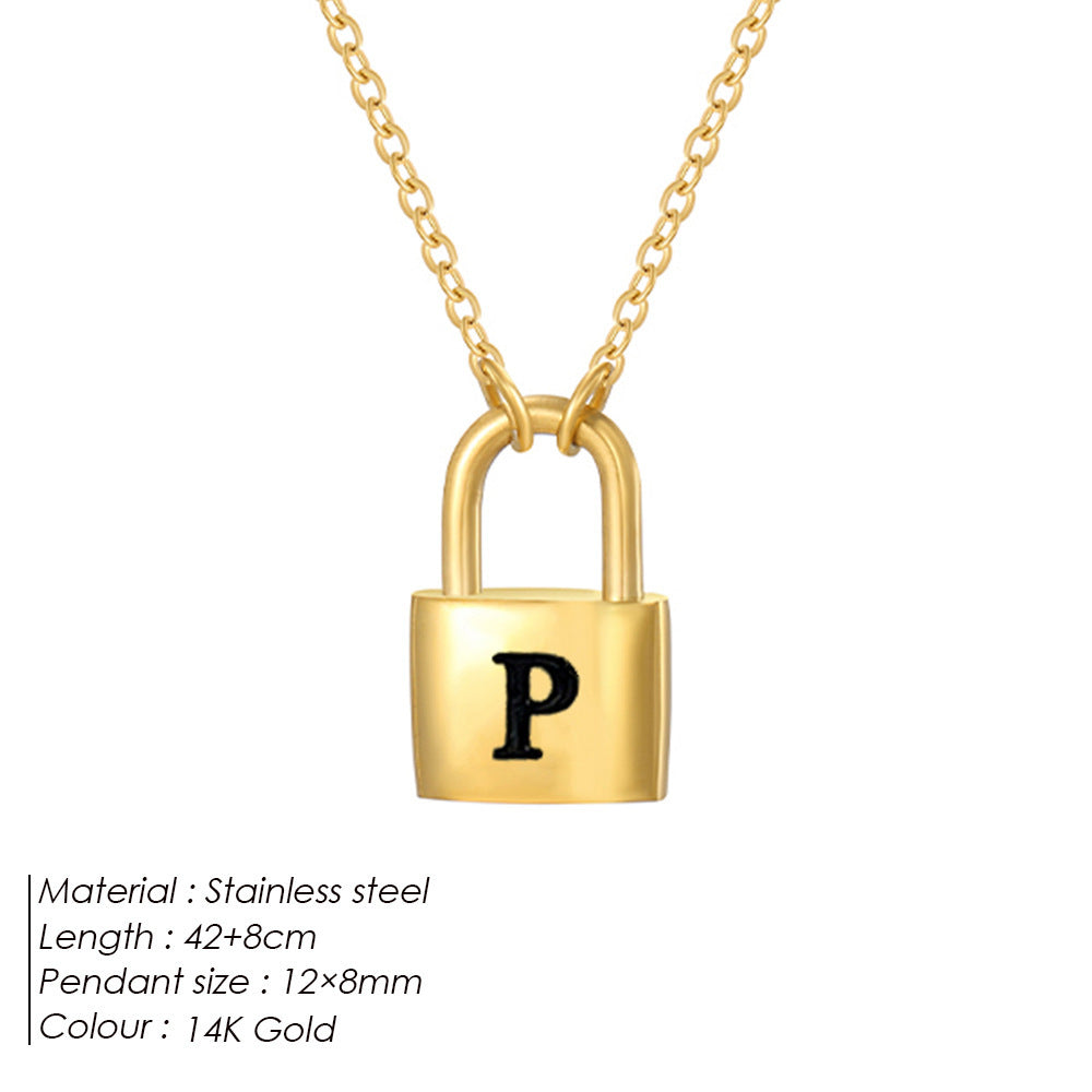 Letter Pendant Necklace