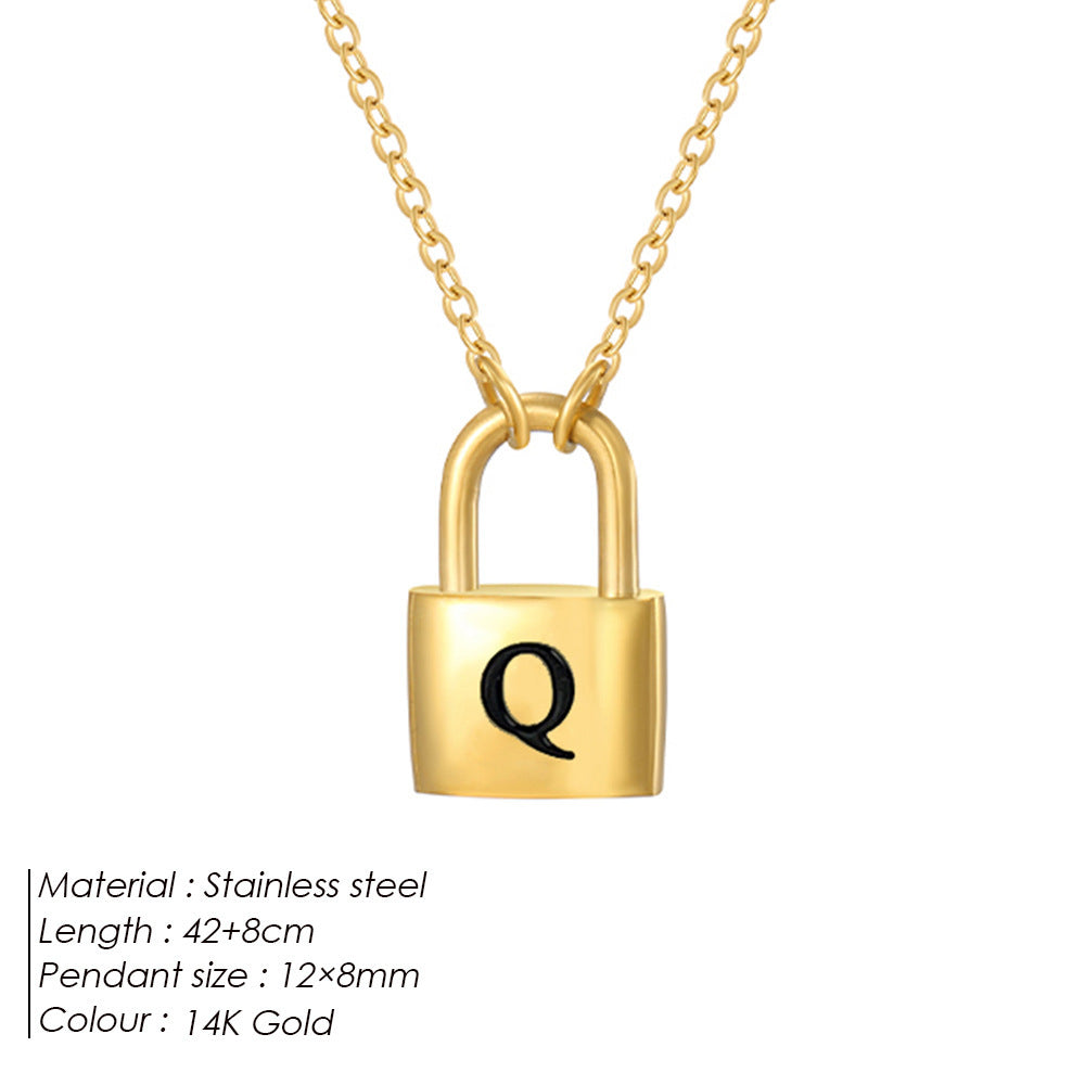 Letter Pendant Necklace