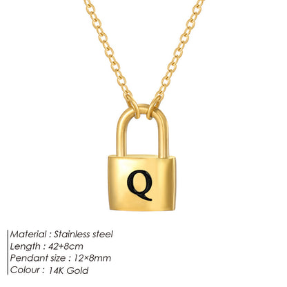 Letter Pendant Necklace