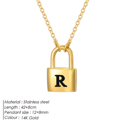 Letter Pendant Necklace