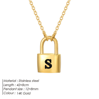 Letter Pendant Necklace