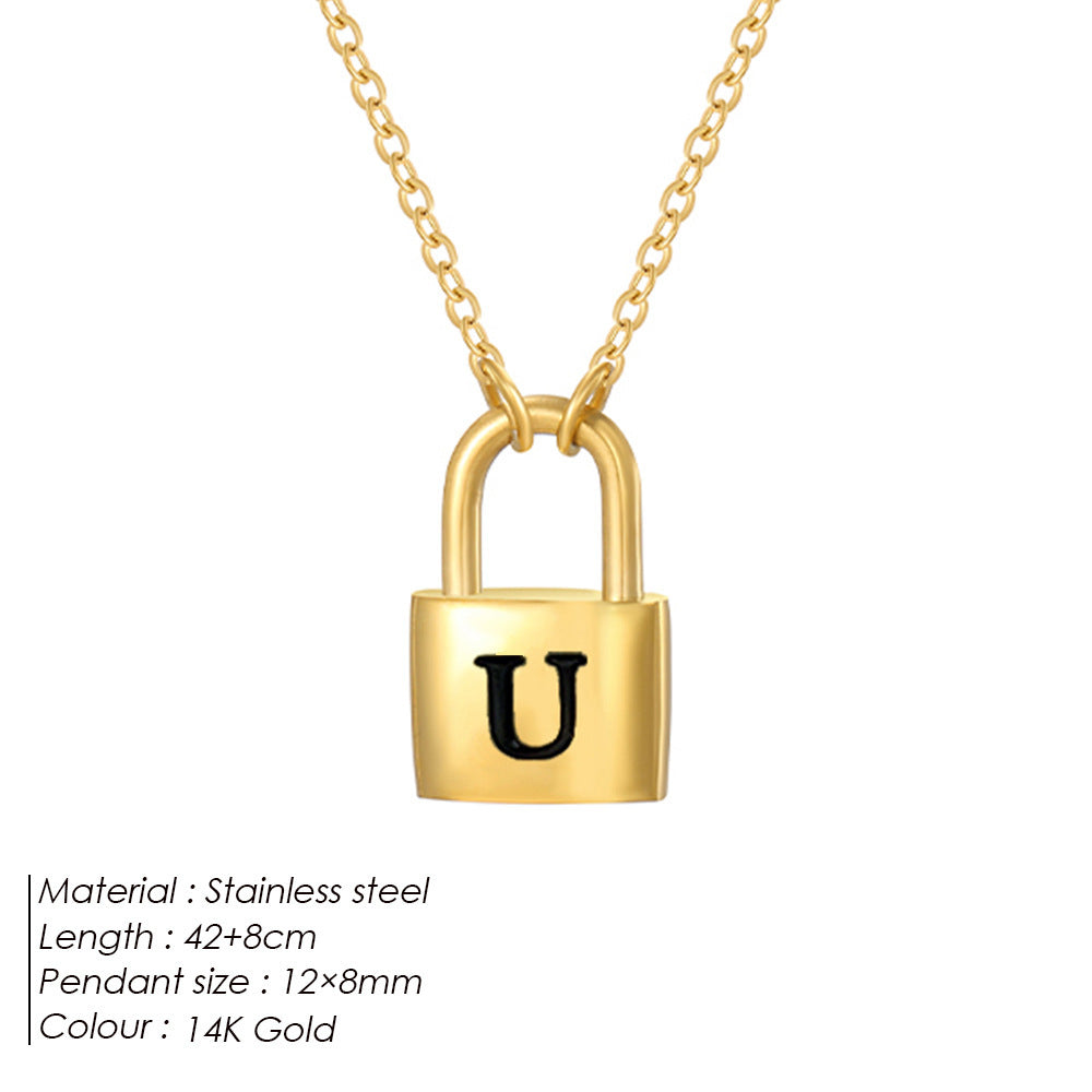 Letter Pendant Necklace