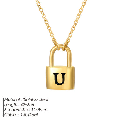 Letter Pendant Necklace