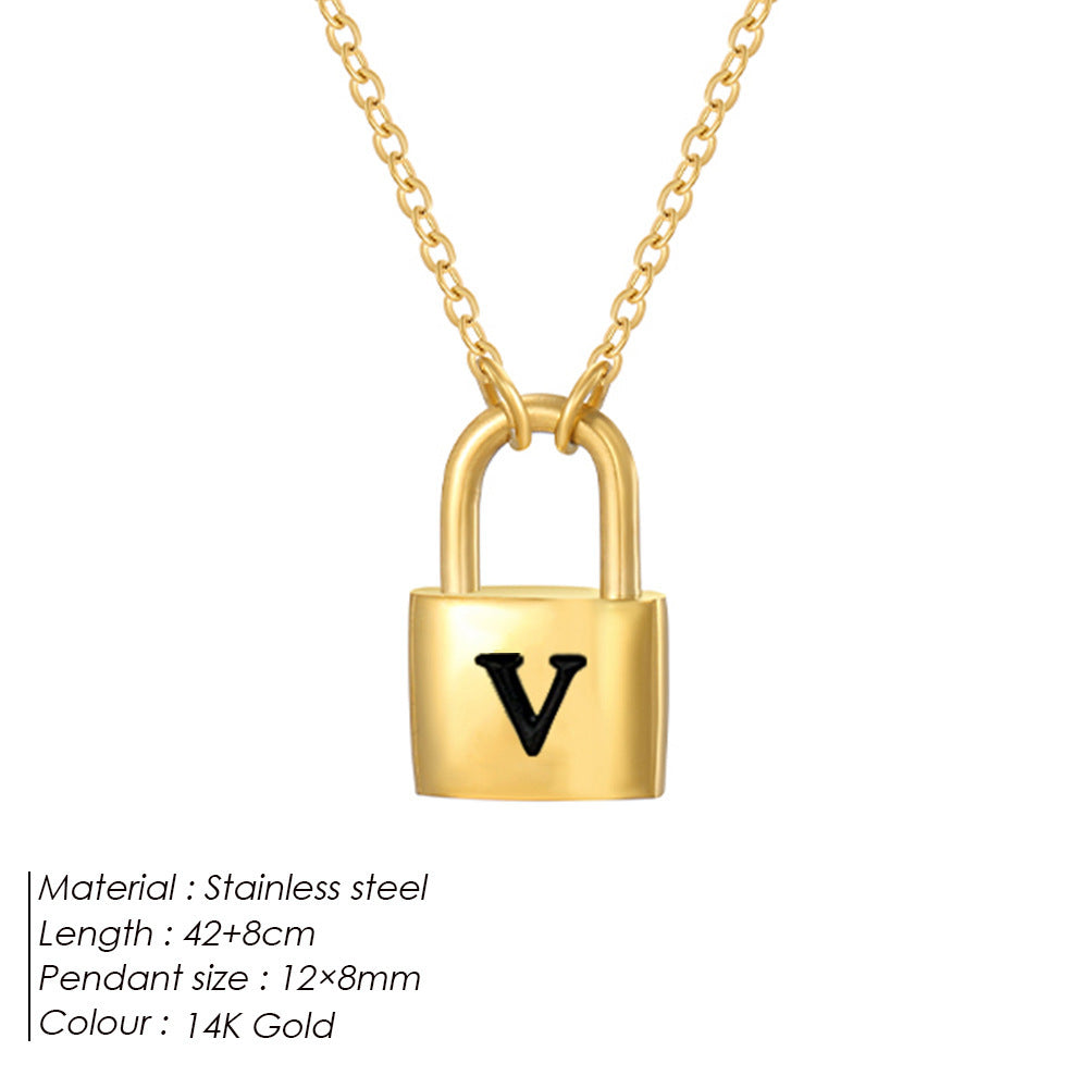 Letter Pendant Necklace