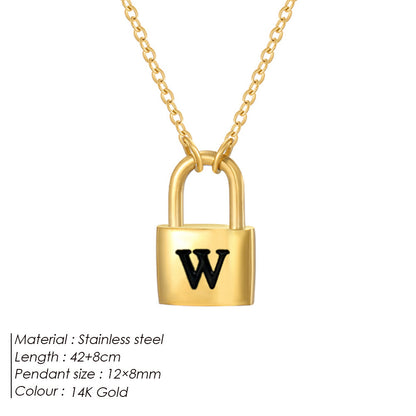 Letter Pendant Necklace
