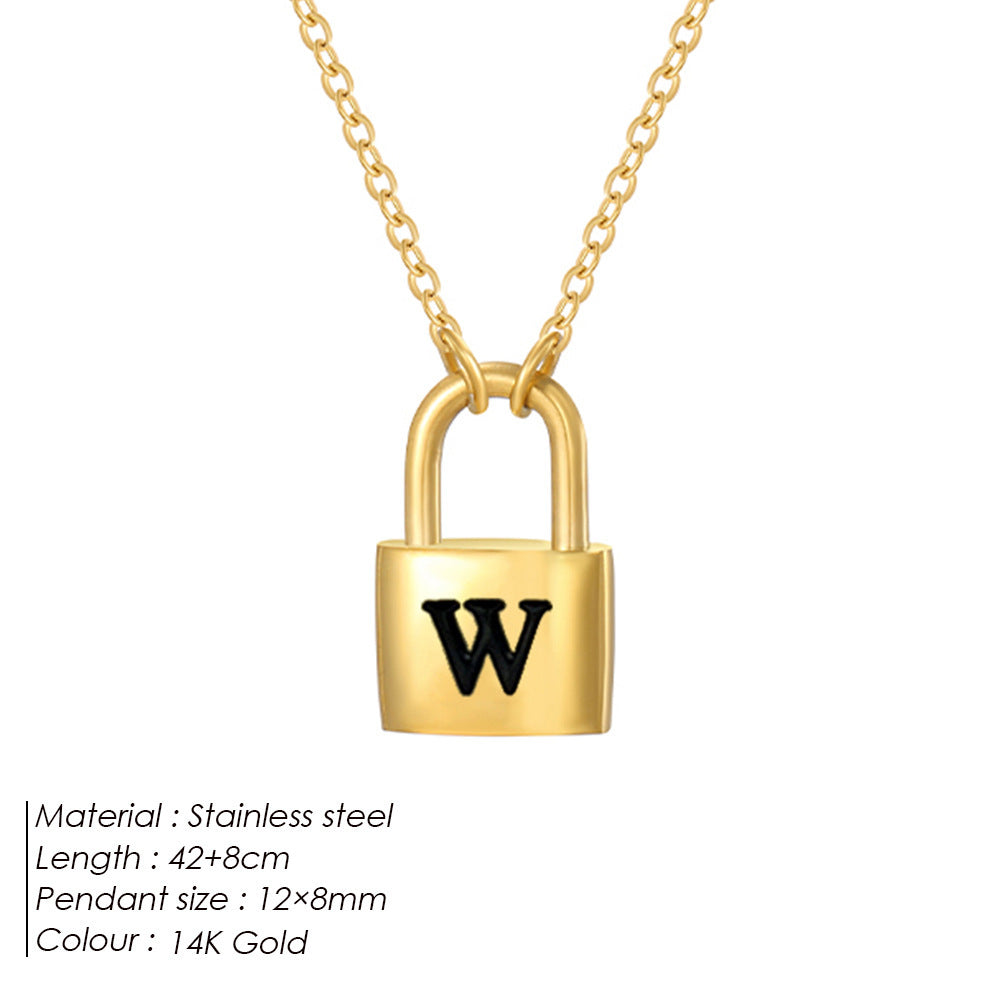 Letter Pendant Necklace