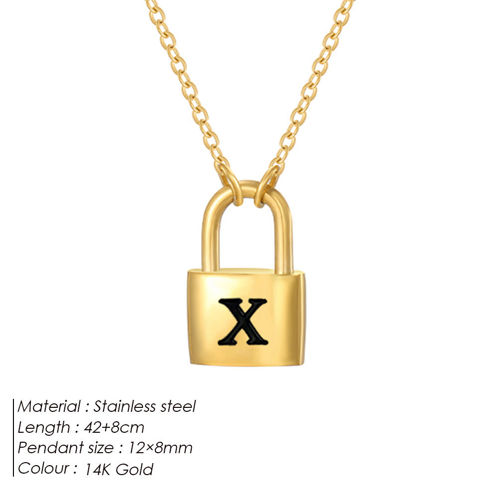 Letter Pendant Necklace