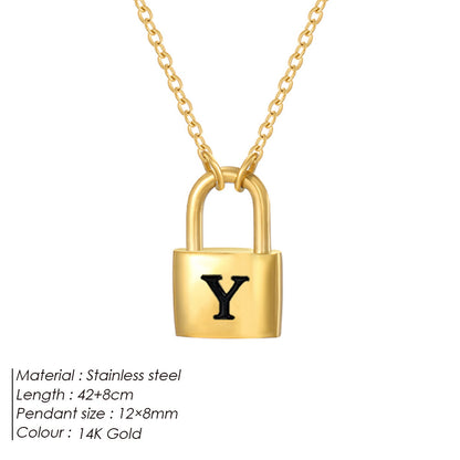 Letter Pendant Necklace