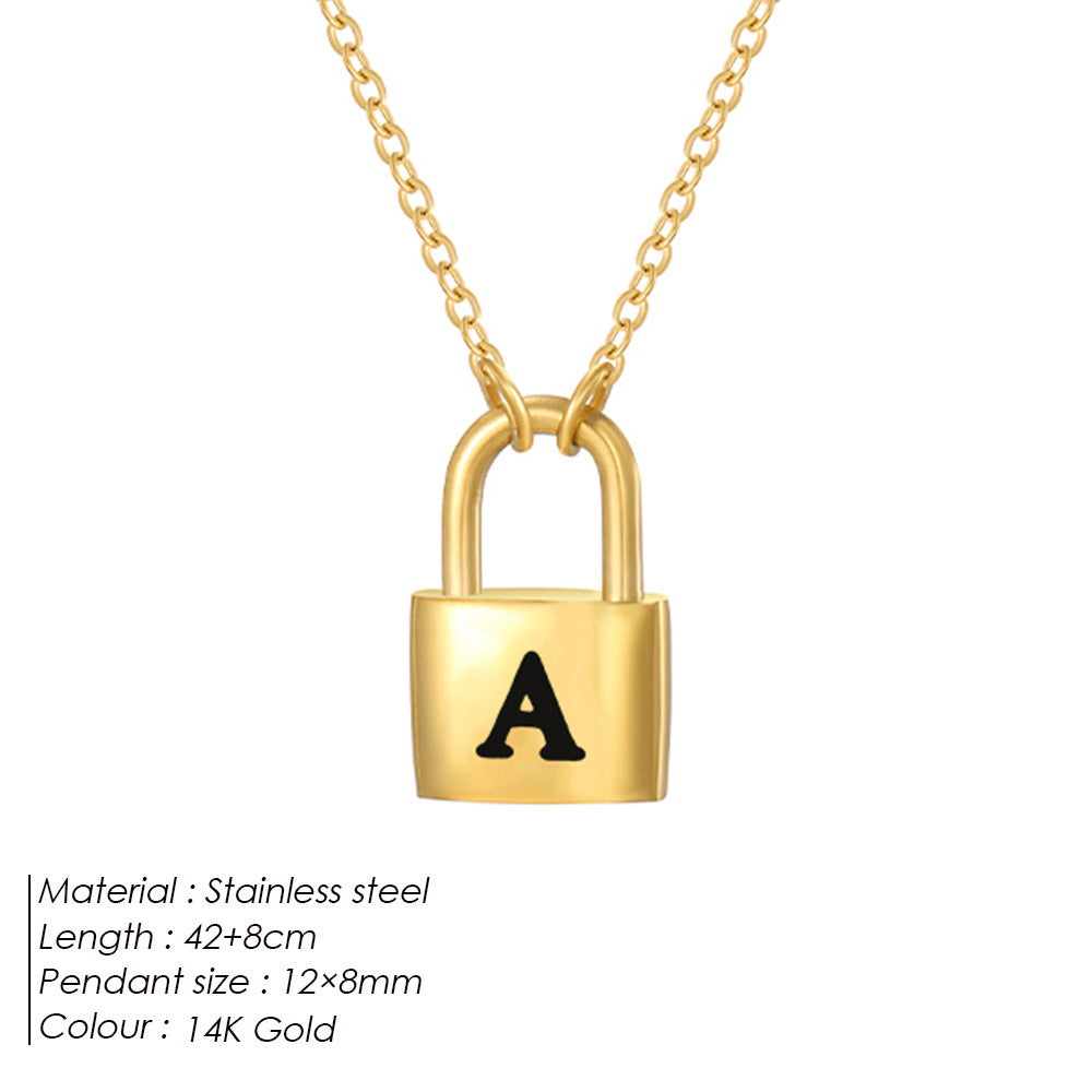 Letter Pendant Necklace
