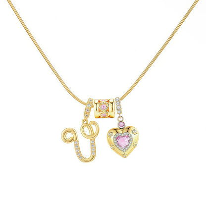 Letter Pendant Necklace